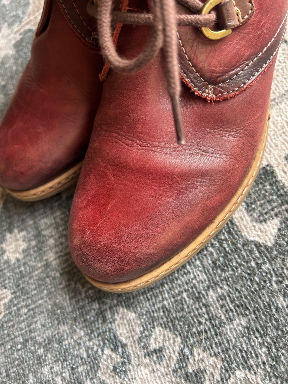 Pikolinos Zaragoza women's ankle boots red mahogany Size 38 - Picture 12 of 16